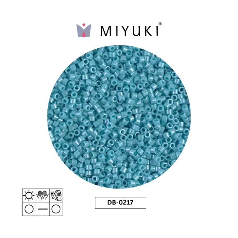 Miyuki DelicaOpaque Turquoise Green Luster  DB0217