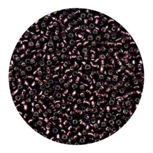 Mostacilla Japonesa Round  11/0 Transparent Silver Grape BBMJ00026C