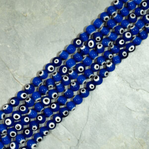 Piedra Ojo Turco Vidrio 8 mm Azul Ojo Turco Vidrio 8 mm Azul