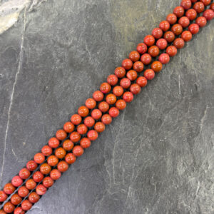 Piedra Natural Jaspe Serpentina Roja Piedra Natural Redonda 6 mm