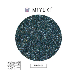 Miyuki Delica Sparkling Blue Lined Topaz DB0921
