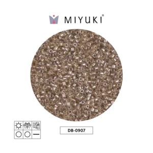 Miyuki Delica Sparkling beige forrado cristal  DB0907