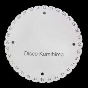 Disco Kumihimo Redondo 15 cms para Bisuteria Blanco Profesional Bisuteria