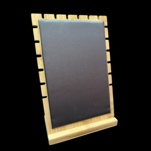 Exhibidor Madera Rectangulo Cuero 27 CM  X17 CM