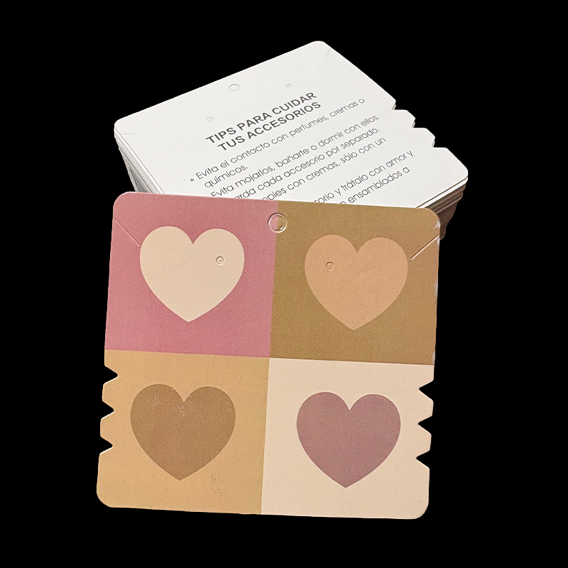 Etiqueta Carton Pulsera Paq*100 Unid Decorado + Tips FR-193