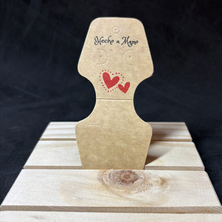 Etiqueta Carton Solapa Estampado Paq*100 Unid Decorado FR-368