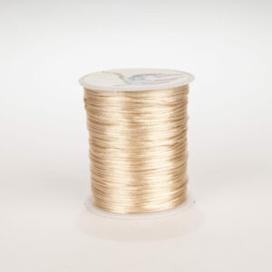 Cordon Seda Delgado 1mm Beige Claro
