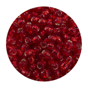 Mostacilla Japonesa Round  11/0 Transparent Scarlet Crystal BBMJ0025C