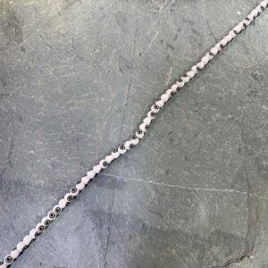 Cristal Ojo Turco Vidrio 4 mm Blanco Perlado Ojo Turco Vidrio 4 mm Blanco Perlado