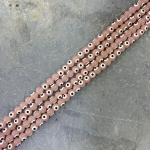 Cristal Ojo Turco Vidrio 8 mm Rosado Fuerte Perlado Ojo Turco Vidrio 8 mm Rosado Fuerte Perlado