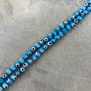 Cristal Ojo Turco Vidrio 8 mm Azul Claro Ojo Turco Vidrio 8 mm Azul Claro