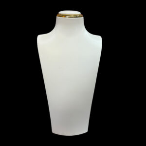 Exhibidor Cuerina Cuello Blanco Dorado FR-938  X  CMS