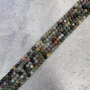 Piedra Natural Agata Hindu Piedra Natural Redonda 4 mm