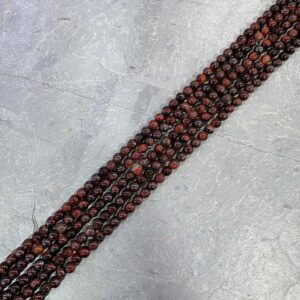 Piedra Natural Ojo De Tigre Rojo Piedra Natural Redonda 4 mm