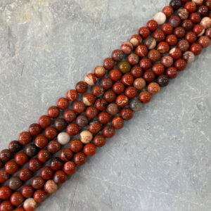 Piedra Natural Jaspe Rojo Piedra Natural Redonda 8 mm