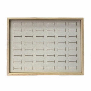 Exhibidor Madera Anillos Beige 18cms x 24cms DA-708 DA-708